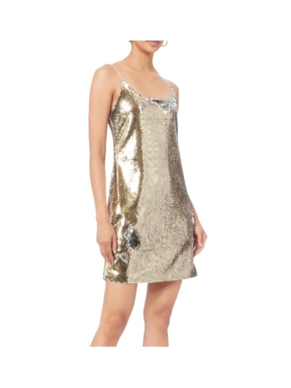 Charlotte Eskildsen Designers Remix Evie Gold Mini Sequin Dress 38 EU / US 8